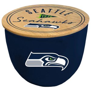 Seattle Seahawks Pegasus Sports NFL Logo 16 Oz Ceramic Candle