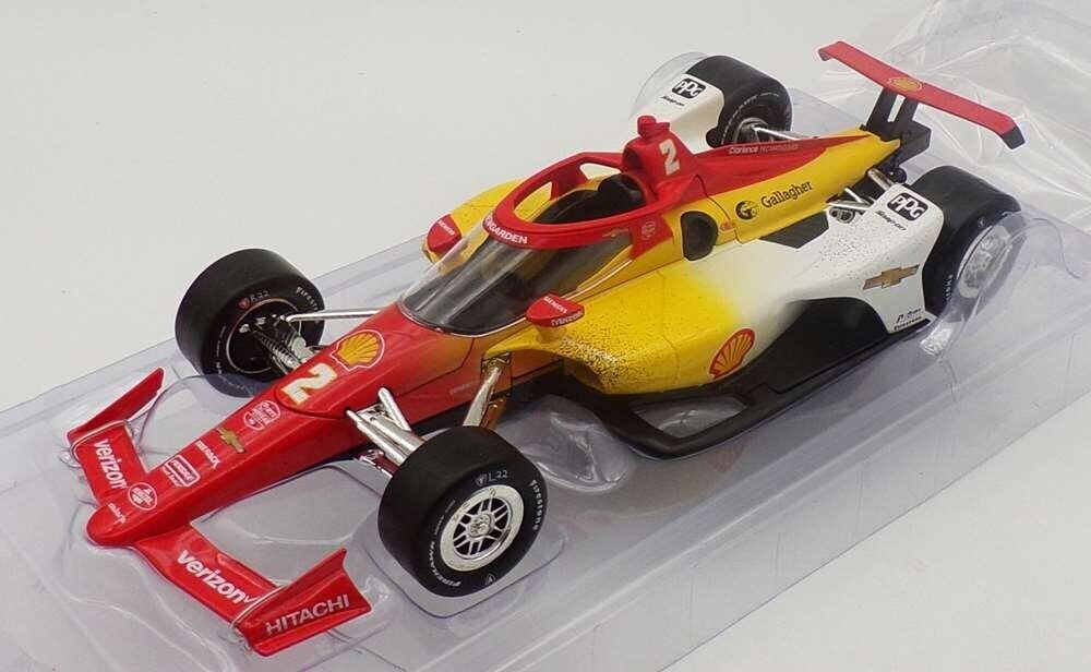 Josef Newgarden 2024 11258 Greenlight 1/18 #2 Shell Oil Indy 500 RACED VERSION - Image 4