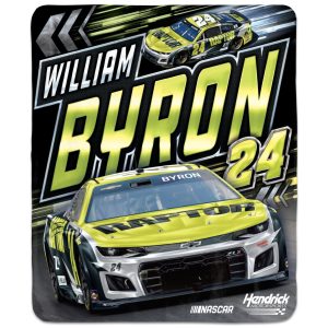 William Byron 2025 Winning Image #24 Raptor 50x60 Throw Blanket