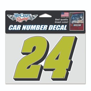 William Byron 2025 Wincraft #24 Car Number Decal 7 x 4.75