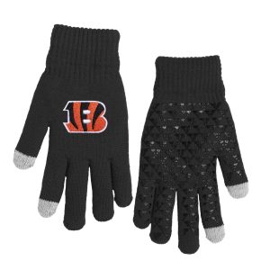Cincinnati Bengals NFL Knit Gloves with Silicone Grippers