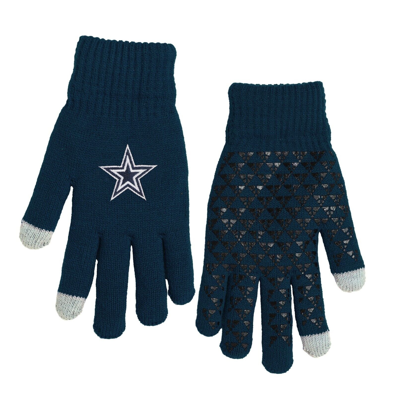Dallas Cowboys NFL Knit Gloves with Silicone Grippers