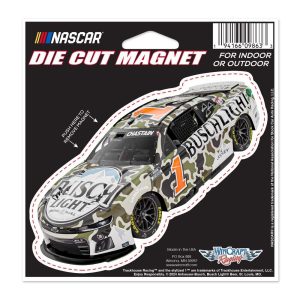 Ross Chastain Wincraft 2024 #1 Busch Light Camo Die Cut 4x5 Magnet