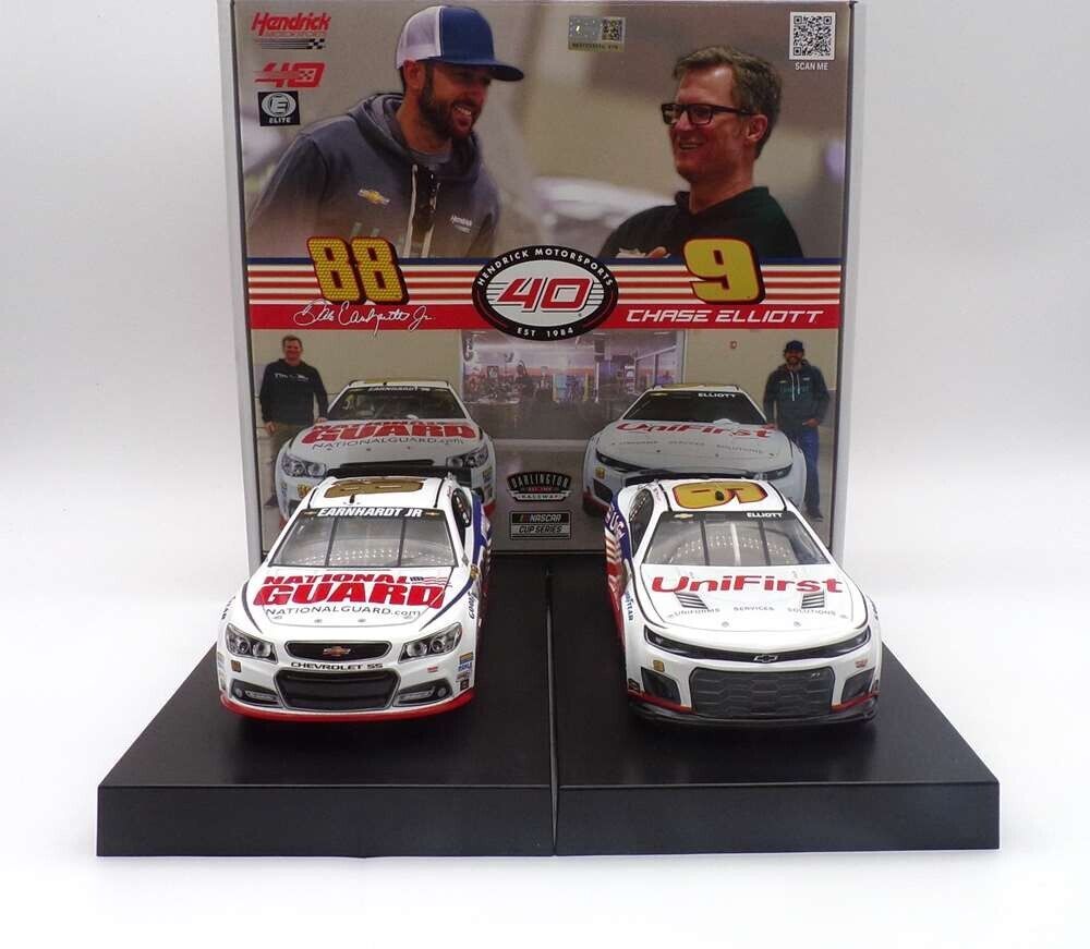 Chase Elliott/Dale Earnhardt Jr #9/#88 Darlington Throwback ELITE Chevy 1/24 Set