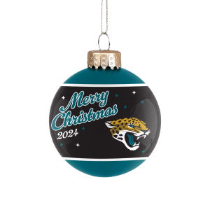 Jacksonville Jaguars glass ornament