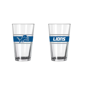 Detroit Lions 16oz Pint Glass | NFL Official Glassware