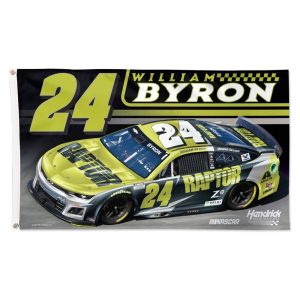 William Byron 2025 Wincraft #24 Raptor 3x5 Deluxe Flag