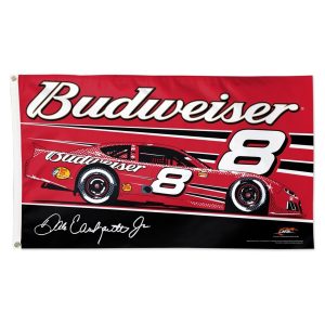 Dale Earnhardt Jr 2024 Wincraft #8 Budweiser Late Model 3x5 Deluxe Flag