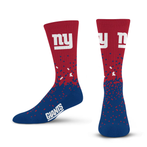 New York Giants NFL Spray Zone Socks - Large, crew length, men's size 10-13, breathable, officially licensed sportswear
