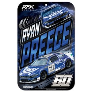 Ryan Preece 2025 Wincraft #60 Kroger/RFK 11x17 Plastic Sign