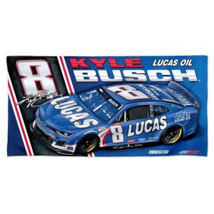 Kyle Busch 2025 Spectra #8 Lucas Oil 28"x58" Beach Towel