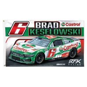 Brad Keselowski 2025 Wincraft #6 Castrol 3x5 Deluxe Flag