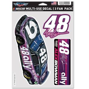 Alex Bowman 2025 Wincraft #48 Ally Multi Use Decal Sheet(3Pc)
