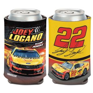 Joey Logano 2025 Wincraft #22 Shell/Pennzoil 12oz Can Coolie (1)