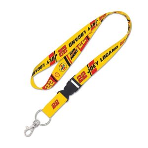 Joey Logano 2025 Wincraft #22 Shell/Pennzoil 1" Lanyard W/Detachable Buckle