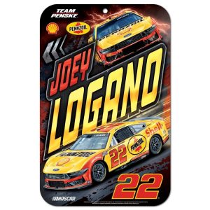 Joey Logano 2025 Wincraft #22 Pennzoil/Shell 11x17 Sign