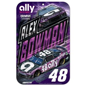 Alex Bowman 2025 Wincraft #48 Ally/HMS 11x17 Sign