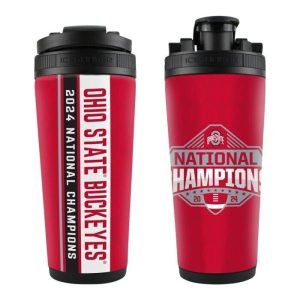 Ohio State Buckeyes Wincraft NCAA National Champions 26oz Stainless Steel Shaker