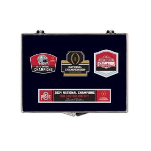 Ohio State Buckeyes Wincraft 2024 National Champions Collector 3pc Pin Set