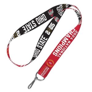 Ohio State Buckeyes Wincraft NCAA 2024 Football National Champions 1" Lanyard