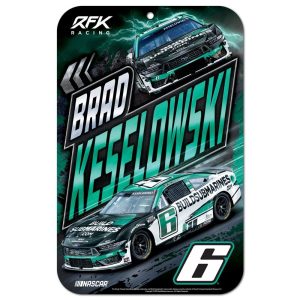 Brad Keselowski 2025 Wincraft #6 Buildsubmarines.com/RFK 11x17 Plastic Sign