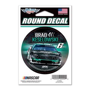 Brad Keselowski #6 BuildSubmarines.com Decal | NASCAR Round Sticker