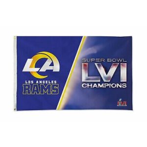 Los Angeles Rams Super Bowl LVI Champions 3'x5' Flag – Official NFL Banner