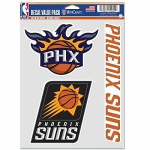 Phoenix Suns NBA Wincraft Multi Use Decal Sheet (3Pc)
