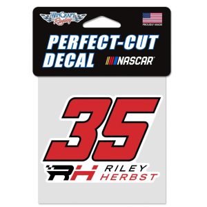Riley Herbst 2025 Wincraft #35 Perfect Cut Decal 4x4