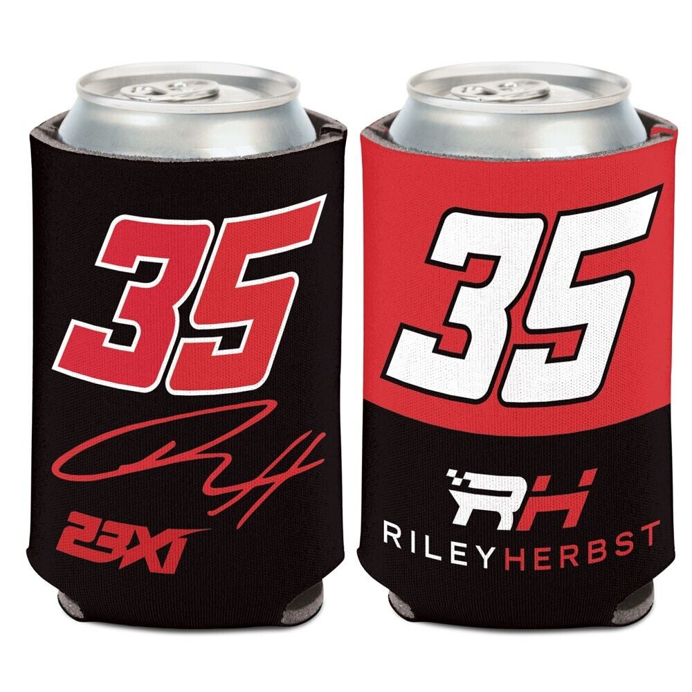 Riley Herbst 2025 Wincraft #35 23XI Racing 12oz Can Coolie (1)