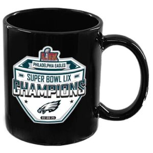 Philadelphia Eagles 2024 Super Bowl LIX Champions 11oz Black Mug