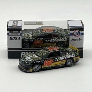 Ryan Blaney 2024 #12 Advance Auto Iowa Win 1:64 Foil Diecast Car