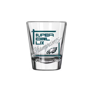 Philadelphia Eagles Super Bowl LIX shot glass