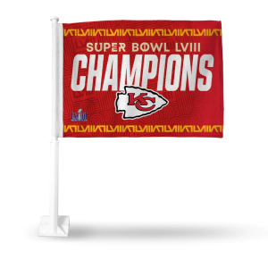 Kansas City Chiefs NFL SB LVIII Champions 11x15 Car Window Flag