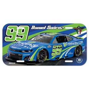 Daniel Suarez 2025 Wincraft #99 Freeway Insurance Poly License Plate