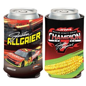 Justin Allgaier 2025 Wincraft #7 Brandts Xfinity Champion 12oz Can Coolie (1)
