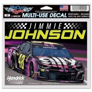 Jimmie Johnson 2019 Wincraft #48 Ally 4.5x5.5 Multi Use Decal