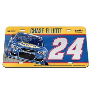 Chase Elliott 2017 Wincraft #24 NAPA Crystal Mirror License Plate