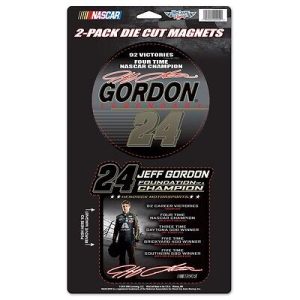 Jeff Gordon #24 Magnet Set | 2015 Foundation Champion 2pc NASCAR