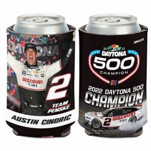Austin Cindric 2022 Wincraft #2 Discount Tire Daytona 500 Winner Can Coolie