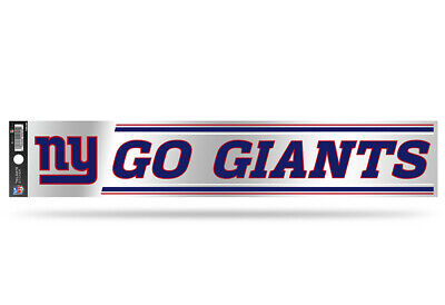 New York Giants NFL 3 x 17 Go Giants Slogan Decal