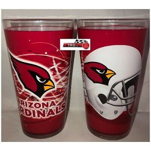 Arizona Cardinals Boelter NFL Sublimated Volt 16oz Pint Glass Set