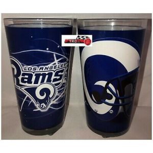Los Angeles Rams Boelter NFL Sublimated Volt 16oz Pint Glass Set