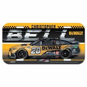 Christopher Bell 2022 Wincraft #20 DeWalt Poly License Plate!