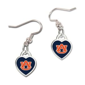 Auburn Tigers Wincraft NCAA 3-D Heart Team Earrings
