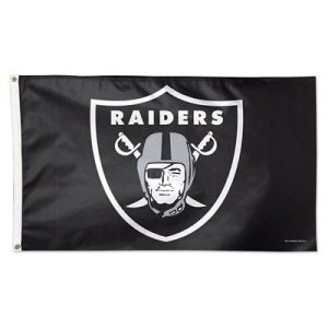 Oakland Raiders Wincraft NFL Star Logo 3x5 Deluxe Flag