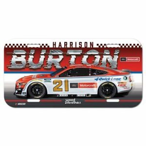 Harrison Burton 2022 Wincraft #21 Motorcraft Poly License Plate!