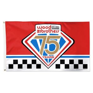 2025 Wincraft Wood Brothers 75yrs of Racing 3x5 Deluxe Flag