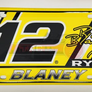 Ryan Blaney Rico #12 Team Penske Metal License Plate