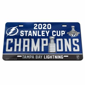 Tampa Bay Lightning 2020 Stanley Cup Champion Acrylic License Plate
